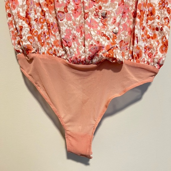NWT Free People Siren Song Floral Bodysuit Size Small - Picture 6 of 13